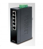 Planet switch IGS-501T, průmysl.verze 5x10/100/1000, DIN, IP30, -40 až 75°C, 12-48V, ESD+EFT