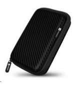 CONNECT IT HardShellProtect pevné skořepinové ochranné pouzdro na 2,5" HDD, karbon