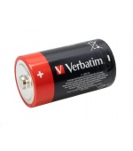 VERBATIM Alkalické baterie D, 2 PACK / LR20