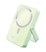 VERBATIM Powerbanka Charge 'n' Go, Magnetická, 10000 mAh, USB-C, Stojánek, Zelená