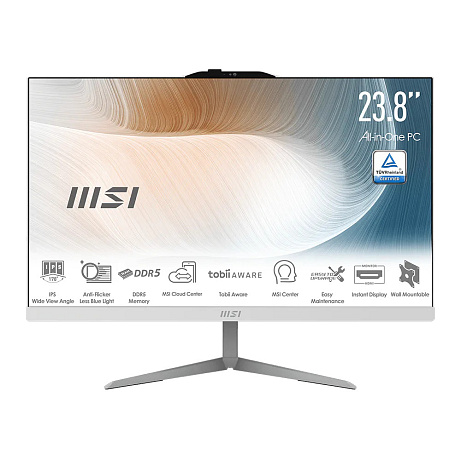 MSI Modern/AM242 1M-2297EU/23,8"/FHD/5-120U/16GB/512GB/Intel int/W11H/Bílá/3R