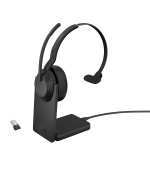 Jabra Evolve2 55/Mono/ANC/USB/BT-USB/Bezdrát/Stand/Černá