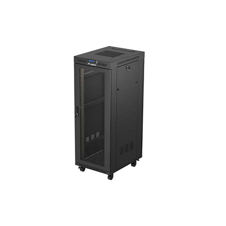 19" VOLNĚ STOJÍCÍ RACKOVÁ SKŘÍŇ 32U 600X800 ČERNÁ LCD PERFOROVANÁ DVÍŘKA LANBERG (PLOCHÉ BALENÍ)
