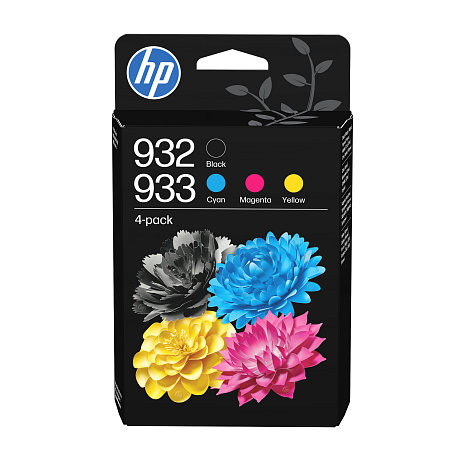 HP 932/3 CMYK Original Ink Cartridge 4-Pack (400 / 330 / 330 / 330 pages)