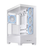 ASUS case A31 PLUS TG ARGB, Mid Tower, Průhledná bočnice, 4x120mm ARGB Fan, ARGB Hub, bílá