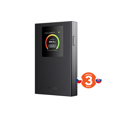 Tenda MF6 - 4G LTE Mobile AX300 WiFi 6 battery modem router, LCD, WPA3, USB-C