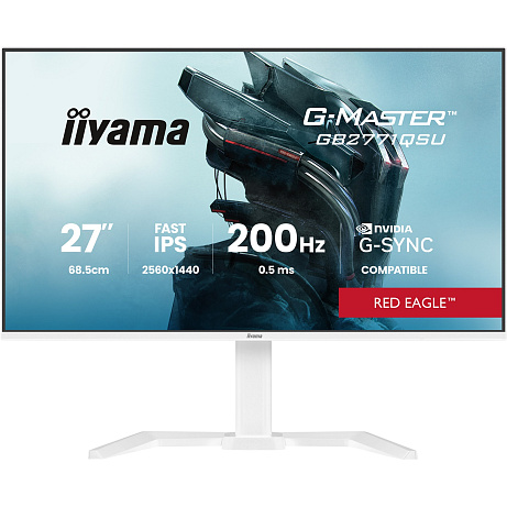 iiyama G-Master/GB2771QSU-W1/27"/IPS/QHD/200Hz/0,5ms/Bílá/3R