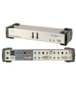 ATEN KVMP DVI USB, hub, aud. 7.1 aud., podpora 3D