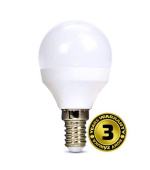 Solight LED žárovka, miniglobe, 6W, E14, 4000K, 510lm, bílé provedení