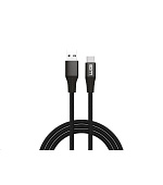 WG - Datový kabel Type-C na USB-A, 2 metry, 3 A, černá