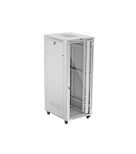 19" VOLNĚ STOJÍCÍ RACKOVÁ SKŘÍŇ 42U 800X1000 ŠEDÉ SKLENĚNÉ DVEŘE LCD LANBERG (FLAT PACK) V2