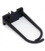TRITON Plastový háček pro vedení kabeláže velký, 60x30mm, černý