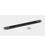 TRITON Průchozí panel 1U - kartáč RAL 9005 černá