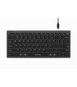 A4tech Klávesnice FX51, kancelářská klávesnice, membránová, drátová, CZ/SK, Šedá