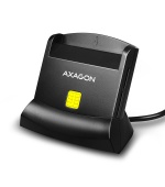 AXAGON CRE-SM2, USB-A StandReader 4-slot čtečka Smart card (eObčanka) + SD/microSD/SIM, kabel 1.3 m