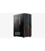 AEROCOOL skříň Mecha, Mid tower, 2x USB 3.0, 2x audio, bez zdroje