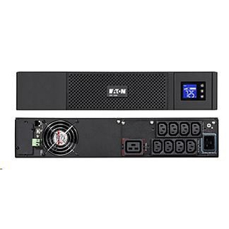 Eaton -rozbalen test vrácen- 5SC 2200i RT2U, UPS 2200VA / 1980W, 8 zásuvek IEC, LCD, rack/tower