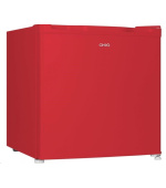CHiQ CSD46D4RE minibar, 46 litrů, 2 přihrádky, 0 °C až +10 °C, 39 dB, červený