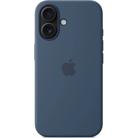 iPhone 16 Silicone Case with MS - Denim