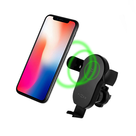 Automatický držák FIXED Matic, 15W, černý