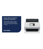 BROTHER skener ADS-4550W DUALSKEN A4 35ppm/70dual 600x600 60ADF USB LAN WIFI - display 7.1cm