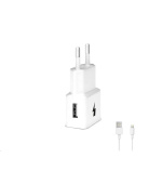 WG - Síťová nabíječka 1x USB-A, Quick Charge 3.0, 5V-9V-12V, kabel USB-A na Lightning, bílá