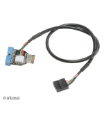 AKASA - USB 3.1 gen 2 int. na USB 3.1 Gen1 19-pin