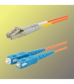 Optický patchkabel duplex LC-SC 50/125 µm MM,10m, OM2