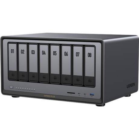 UGREEN NASync DXP8800 Plus (10C/i5-1235U/4,4GHz/8GBRAM/8xSATA/2xM.2/2x10GbE/1xPCIe/2xTB/2xUSB2.0/2xUSB3.2/HDMI/SD)