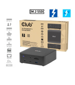 Club3D Dokovací stanice Thunderbolt 5 13v1, 1x M.2 SSD slot, 1xUSB-C TB5, 2xUSB-C,3xUSB-A,2xHDMI,1xmicroSD/SD,1xEthernet