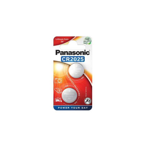 PANASONIC Lithiová baterie (knoflíková) CR-2025EL/2B 3V (Blistr 2ks)