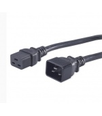 PremiumCord Kabel síťový prodlužovací 230V 16A 1,5m, konektory IEC 320 C19 - IEC 320 C20