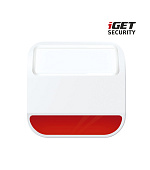 iGET SECURITY MP11 - venkovní siréna napájená baterií nebo adaptérem, pro alarm M6-4G, bat. v balení