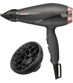 BaByliss 6709DE fén, 2100 W, 2 rychlosti, 3 teploty, studený vzduch, ionizátor, difuzér, černý