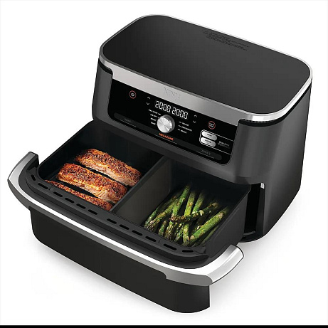 Ninja AF500EU Foodi FlexDrawer horkovzdušná fritéza 10,4 l, DualZone, MegaZone, 7v1