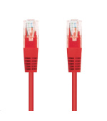 C-TECH kabel patchcord Cat5e, UTP, červený, 3m
