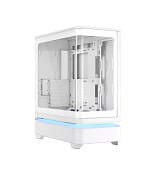 ASUS case PRIME AP304 TG ARGB WHITE, ATX, Průhledná bočnice, 4x120mm ARGB, bílá