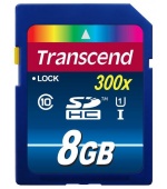TRANSCEND SDHC karta 8GB Premium, Class 10 UHS-I, 300X