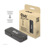 Club3D Adaptér aktivní HDMI 4K60Hz (F/F), černá