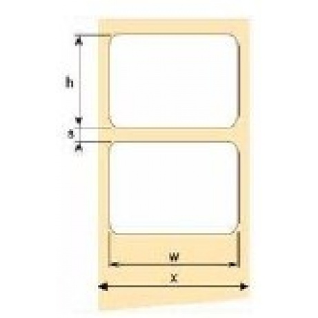 OEM samolepicí etikety 32mm x 25mm termoetikety, cena za 2500 ks