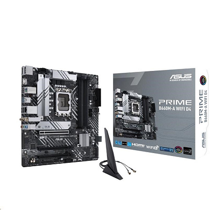ASUS MB Sc LGA1700 PRIME B660M-A WIFI DDR4, Intel B660, 4xDDR4, 1xDP, 2xHDMI, WI-FI, mATX