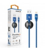 ALIGATOR PREMIUM Datový kabel 2A, Lightning modrý
