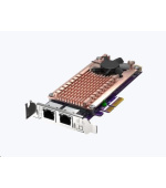 QNAP QM2-2P2G2T rozšiřující karta 2x2,5GbE, 2xM.2 NVMe 2280 PCIe Gen3x2 pro PC i NAS