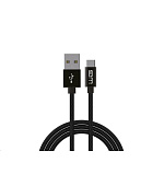 WG - Datový kabel SUPER CHARGE Type-C na USB-A, 1 metr, 5 A, černá