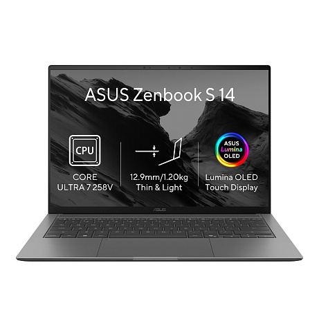 ASUS Zenbook S 14 OLED/UX5406SA-OLED700X/U7-258V/14"/2880x1800/T/32GB/512GB/Intel int/W11P/Gray/2R