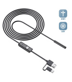 W-Star USB endoskopická kamera průměr 5,5mm kabel 5m a zrcátkem i pro mobil