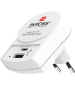 SKROSS USB A+C nabíjecí adaptér EU, 27W, typ C