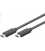 PremiumCord Kabel USB 3.1 konektor C/male - USB 3.1 C/male, černý, 0,5m