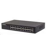 Intellinet 24-port Gigabit Ethernet Switch, 24x GbE, fanless