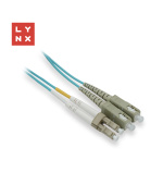 LYNX duplexní patch kabel MM, OM3, LC/SC, 50/125µm, 15m